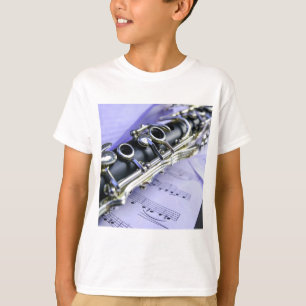 T-shirt Orchestre de musique Clarinet Sheet
