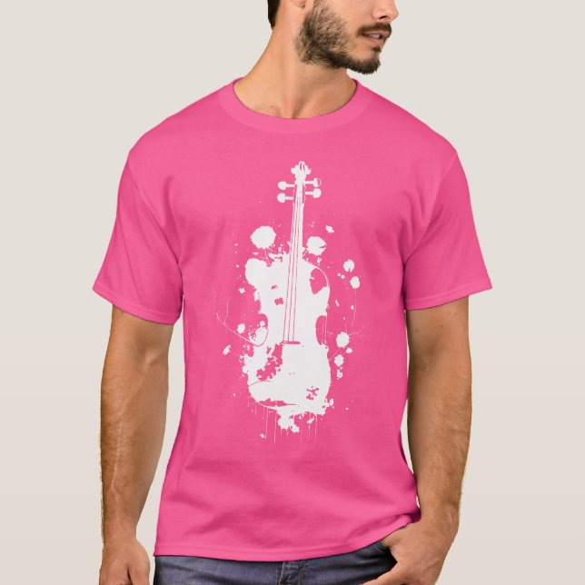 T-shirt Orchestre Fiddler Dessin Violon (Devant)