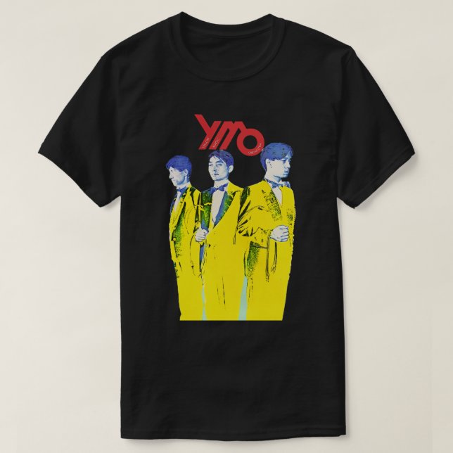 T-shirt Orchestre magique jaune YMO Tong Poo 1978 (Design devant)