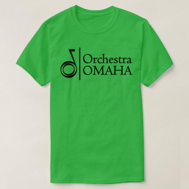 T-shirt Orchestre Omaha Logo Noir (Design devant)