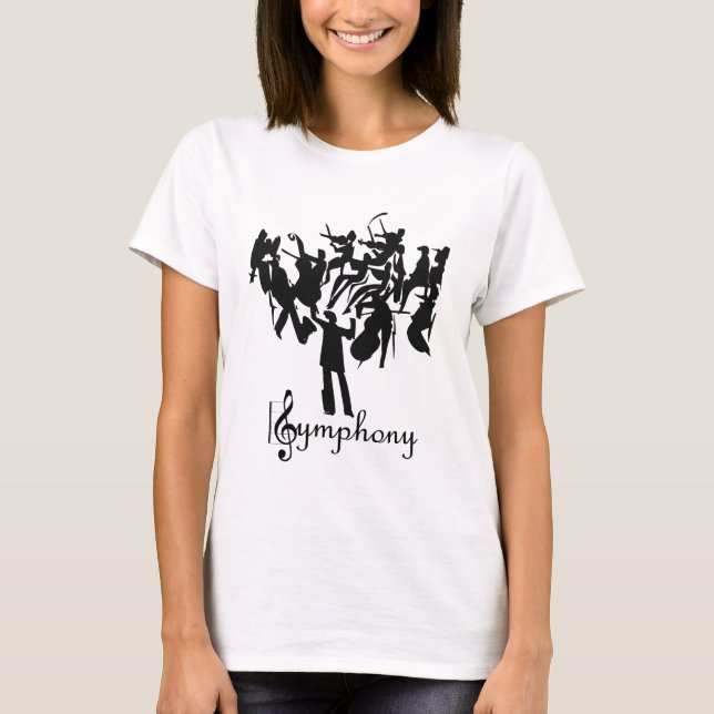 T-shirt Orchestre SYMPHONIQUE dans un design stylisé (Devant)