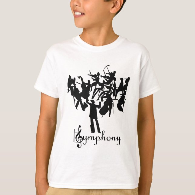 T-shirt Orchestre SYMPHONIQUE dans un design stylisé (Devant)