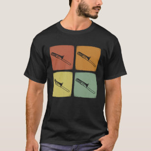 T-shirt Orchestre vintage Instrument Retro Trombone Musici