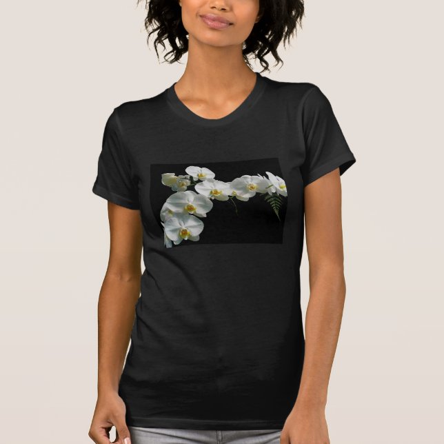 T-shirt orchidée blanche (Devant)