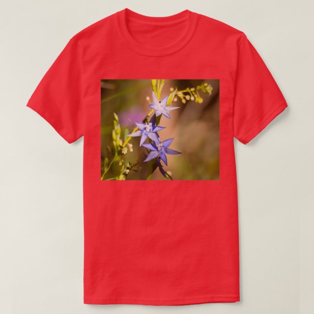 T-shirt Orchidée bleu 1 (Design devant)