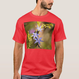 T-shirt Orchidée bleu 1