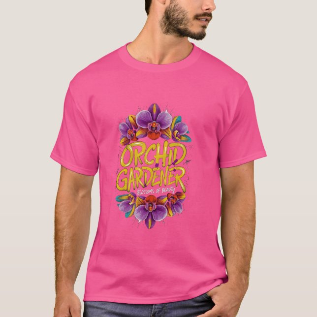 T-shirt Orchidée Fleurs Belle jardinière Graphic (Devant)