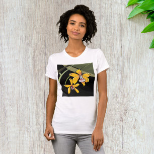 T-shirt Orchidée jaune Fleur tropicale Botanique