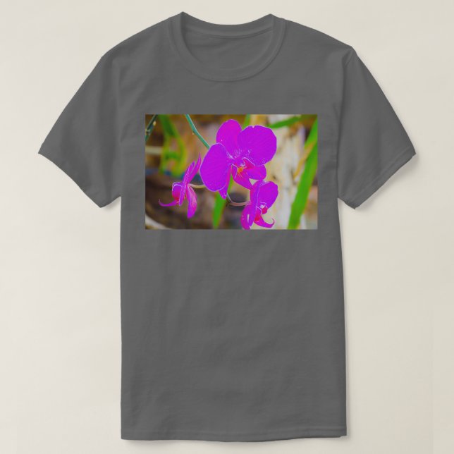T-shirt Orchidée violette (Design devant)