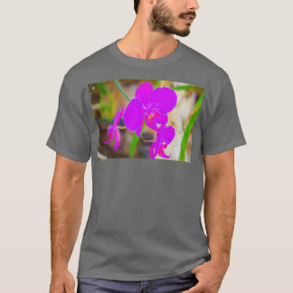 T-shirt Orchidée violette
