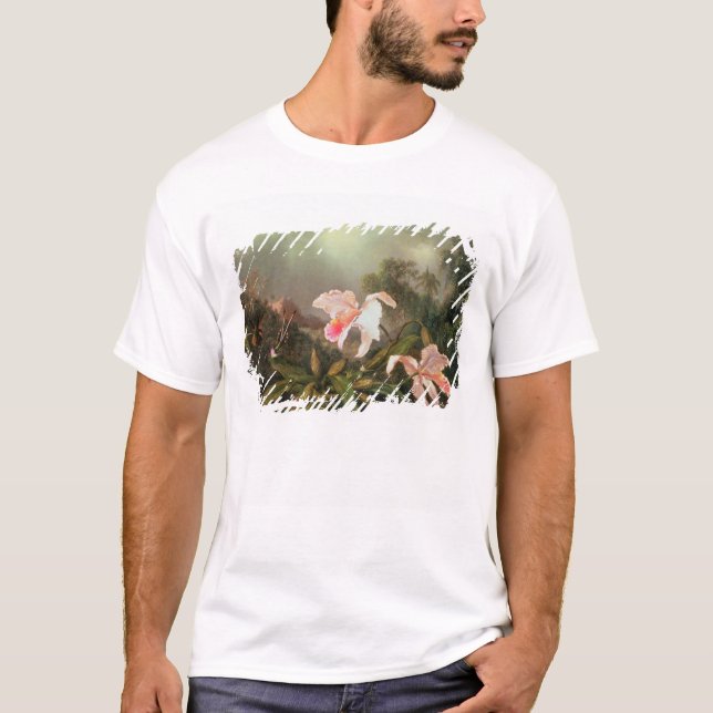 T-shirt Orchidées de jungle et colibris, 1872 (Devant)