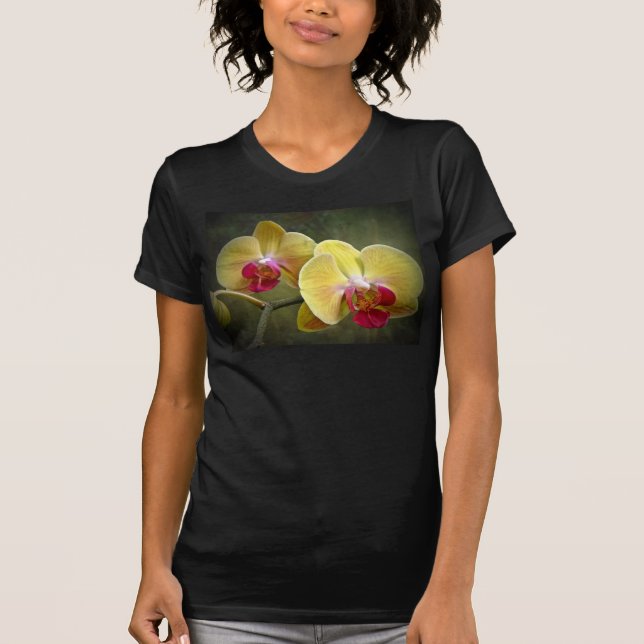 T-shirt Orchidées de teigne jaune - Phalaenopsis (Devant)