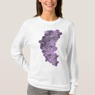 T-shirt Orchidées fleurs violettes pourpres en fleurs