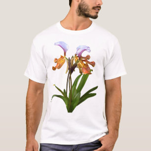 T-shirt Orchidées paphiopedilum interreliées