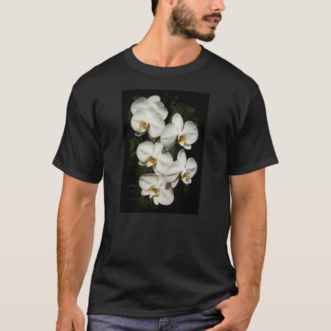 T-shirt Orchidées phalaenopsis blanches (Devant)