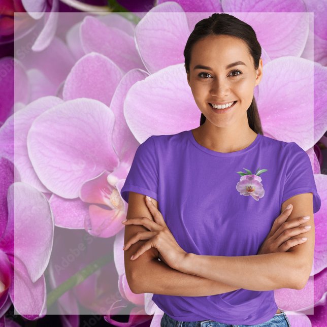 T-shirt Orchidées pourpres Dendrobium (Créateur téléchargé)