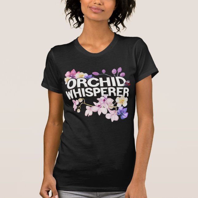 T-shirt Orchidées Whisperer J'Aime Les Orchidées (Devant)