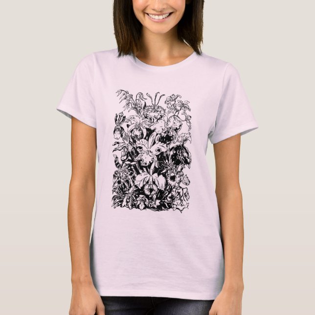 T-SHIRT ORCHIDES DE PRINTEMPS (Devant)