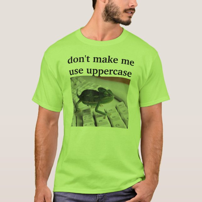 T-shirt Ordinateur de caméléon (Devant)