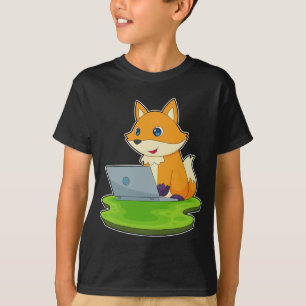 T-shirt Ordinateur portable Fox