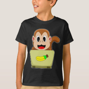 T-shirt Ordinateur portable Monkey Banana
