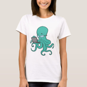 T-shirt Ordinateur portable Octopus
