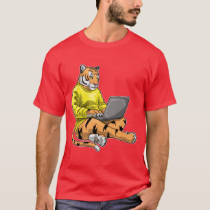 T-shirt Ordinateur portable Tiger