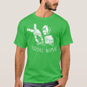 T-shirt Ordinateur processeur Astronaut numérique Nomad pa