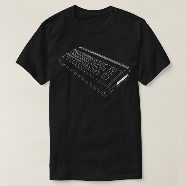 T-shirt Ordinateur rétro 8 bits (Design devant)