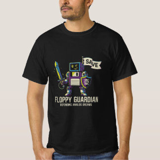 T-Shirt Ordinateur Rétro Le Gardien de la Disquett