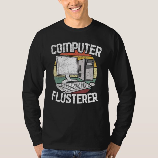 T-shirt Ordinateur Whisper Ordinateur Informatique Scienc (Devant)