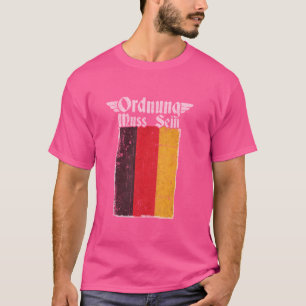 T-shirt Ordnung Muss Sein I Love Allemagne Deutschland Dra