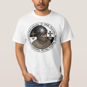 T-shirt Ordo teutonicus avec tête de chevalier