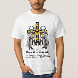 T-shirt Ordre allemand de deux chevaliers avec des chapeau