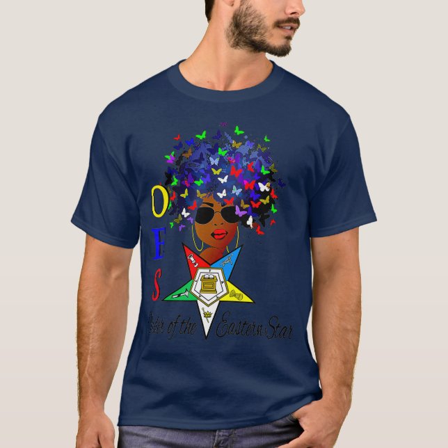 T-shirt Ordre De L'Étoile Orientale OES Diva Fatal Masonic (Devant)