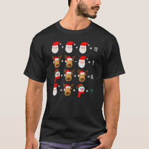 T-shirt Ordre des opérations Quiz Math Enseignant Noël 1