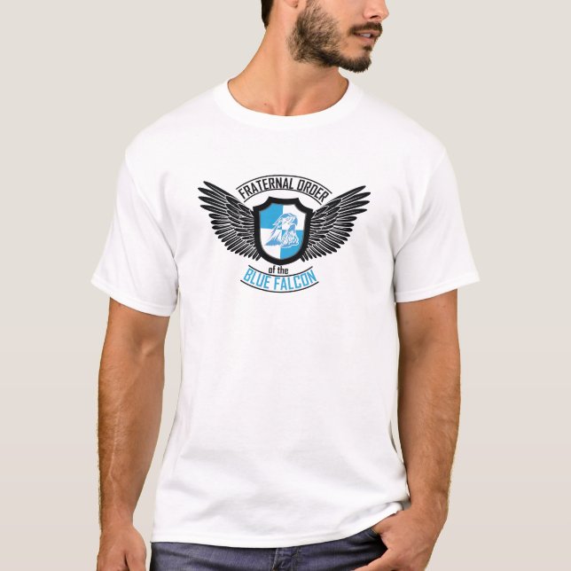 T-shirt Ordre fraternel du faucon bleu, faucon bleu (Devant)