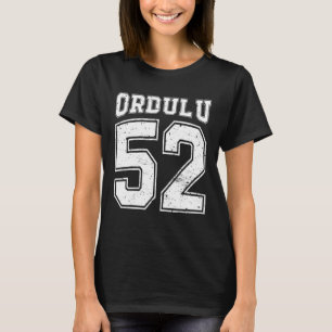 T-shirt Ordulu 52 Memleket Türkiye Accueil Ville Turquie O