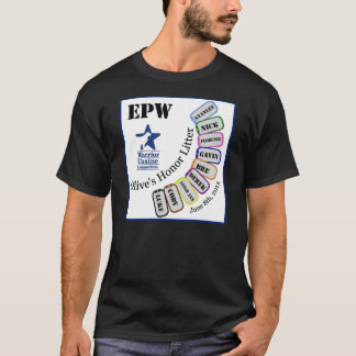 T-shirt Ordures EPW - habillement foncé de l'honneur de