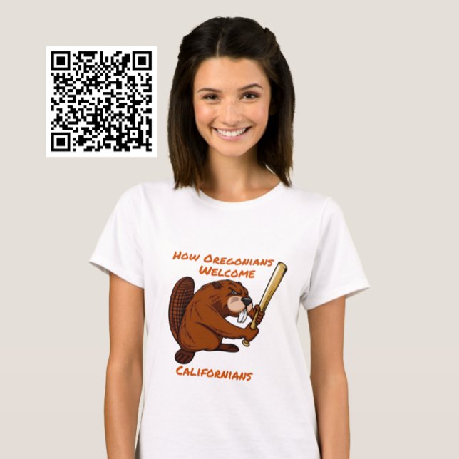 T-shirt Oregon Beaver accueille les Californiens (Créateur téléchargé)
