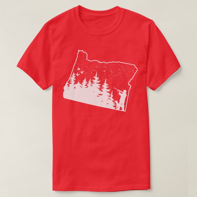 T-shirt Oregon Chasse Canard Chasse Cadeaux (Design devant)