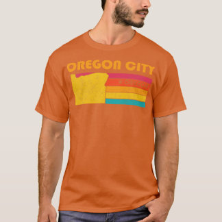 T-shirt Oregon City Oregon Souvenir Vintage désorganisé