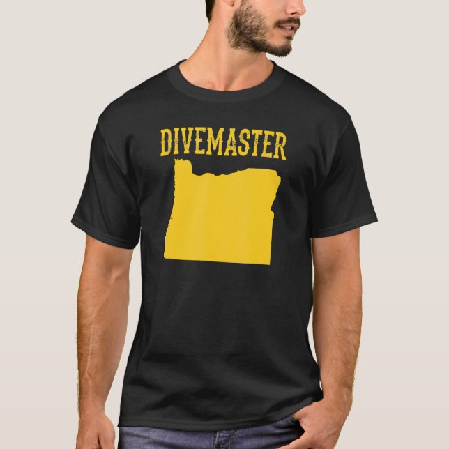 T-shirt Oregon Divemaster Plongée instructeur Plongée Plon (Devant)