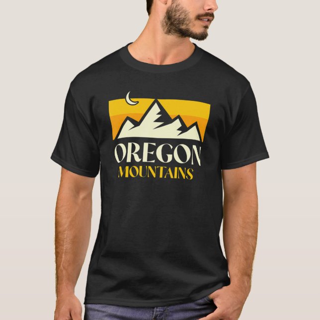T-shirt Oregon Mountain Usa Etat Amérique Voyager en Orego (Devant)