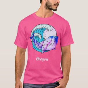 T-shirt Oregon Peinture japonaise Peinture géométrique Orc