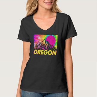T-shirt Oregon Retro Montagnes Vintages & Outdoors Wildern