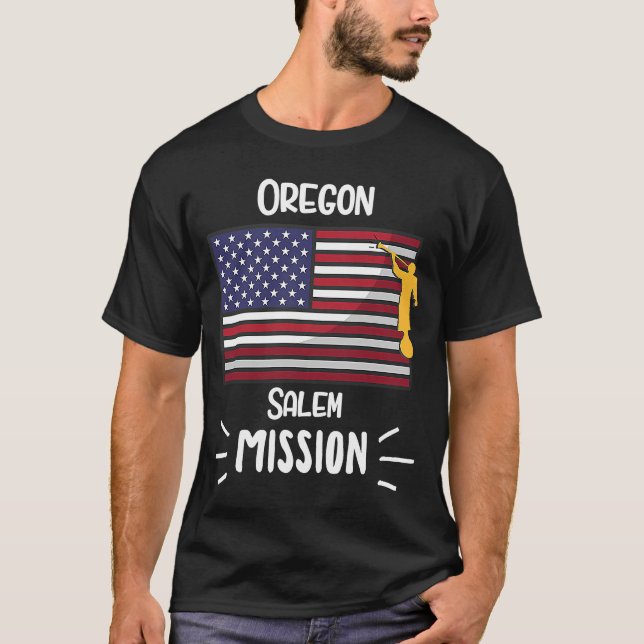 T-shirt Oregon Salem Mormon LDS Mission Missionnaire (Devant)