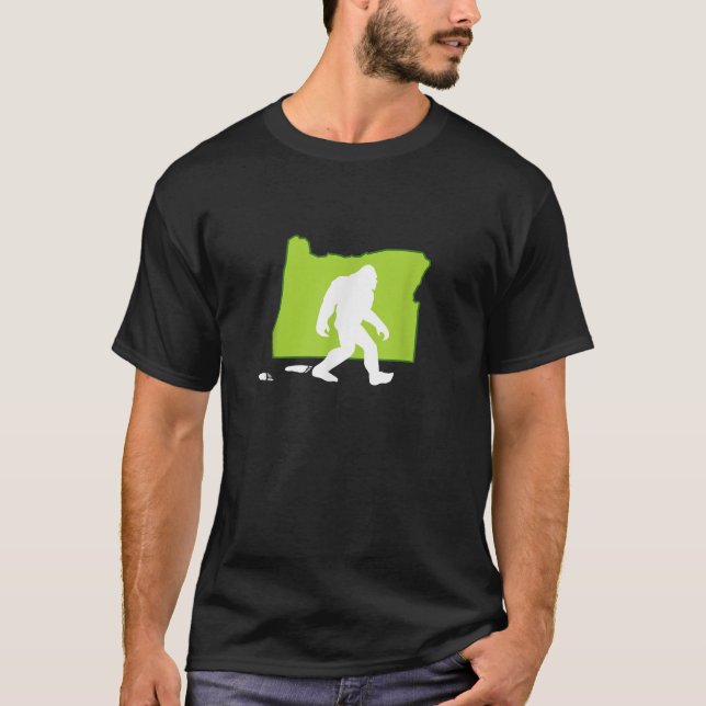 T-shirt Oregon State Bigfoot Hunter (Devant)