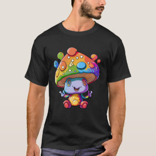 T-shirt Oreille de champignons psychédéliques et pousseur