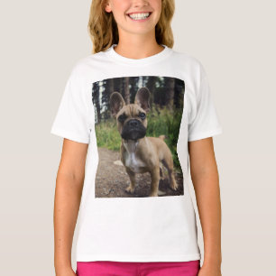T-shirt Oreiller à lancer de chien de taureau français